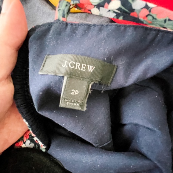 J Crew floral Dress | black, blue and pink summer dress - Picture 7 of 7